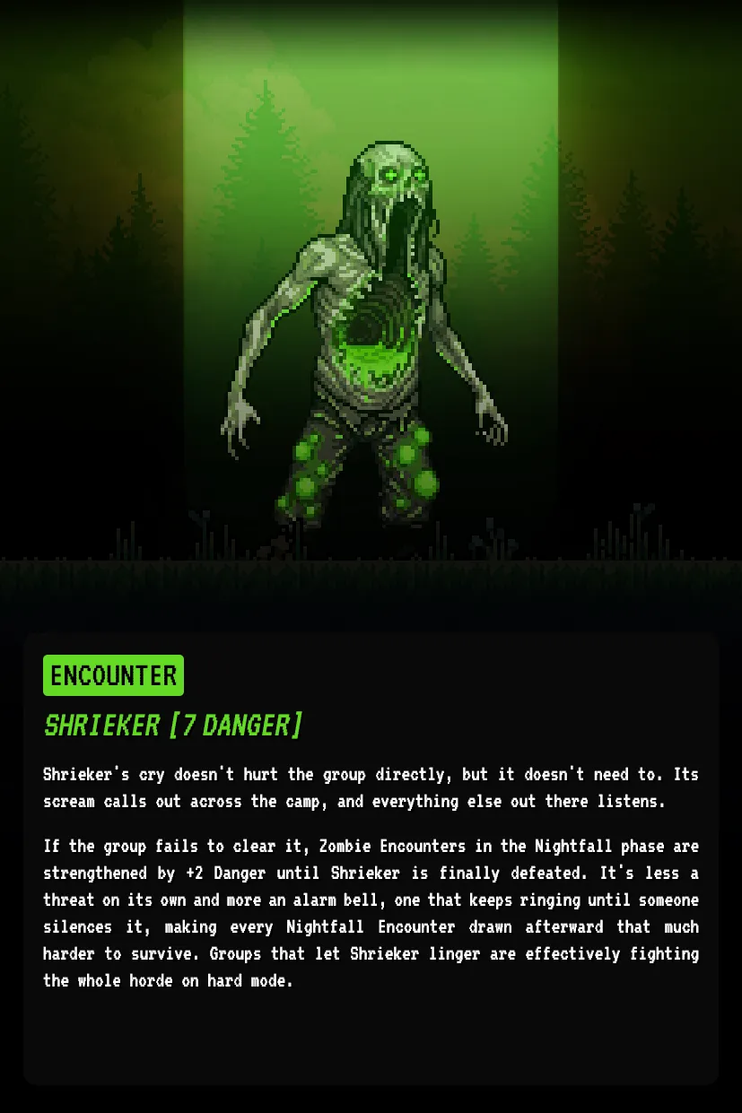 Z8 Shrieker — full readout